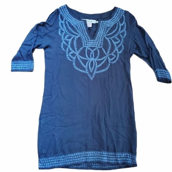 Gretchen Scott embroidered tunic dress - Picture 1 of 7